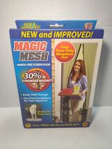 Magic Mesh Hands-Free Screen Door 83" x 39" Magnetic Curtain NEW As Seen... - $17.81