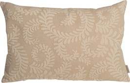 Brackendale Ferns Cream Rectangular Throw Pillow, with Polyfill Insert - £39.92 GBP