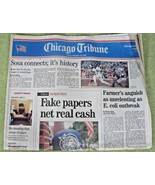 Chicago Tribune: &quot;Sosa connects; it&#39;s history&quot; 60th Home Run! September ... - $111.95 MXN