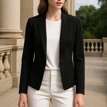 Elisabetta Franchi Black Cropped Blazer - Made in Italy - Size Small - $79.20