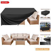 Breathable Black Patio Furniture Cover 108"L x 82"W - Weather-Resistant ... - $54.40