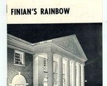 Spa Music Theatre Finian&#39;s Rainbow Saratoga Springs New York 1950&#39;s - $9.90