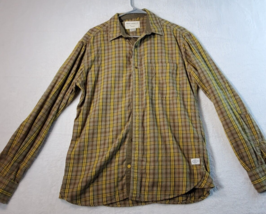 French Connection Button Up Shirt Mens Medium Multi Plaid Flannel 100% Cotton - £12.07 GBP