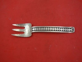James Fox Indigenous Sterling Silver Cold Meat Fork Hand Wrought Hammered 8 3/4&quot; - £228.76 GBP
