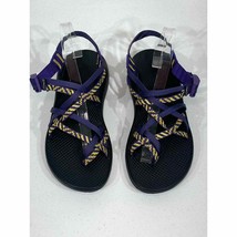 Chacos Womens ZX2 Sandals Size 10 Purple Gold Yellow Adjustable Straps - £23.68 GBP
