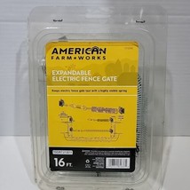 American FarmWorks GHKS16-AFW 16 ft. Expandable Electric Fence Spring Gate Kit - £21.63 GBP