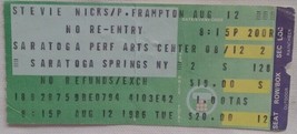 Stevie Nicks / Peter Frampton - Vintage Aug 12, 1986 Concert Ticket Stub 5 - £7.84 GBP
