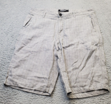 Ezekiel Chino Shorts Men Size 34 Gray Plaid Cotton Slash Pockets Flat Fr... - $23.09