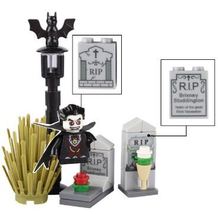 Halloween Scene Gifts Mini Bricks Toys For Kids Cemetery Tombstone Pumpk... - £7.01 GBP
