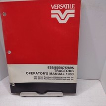 Operator&#39;s Manual for Versatile 835 895 875 855 1983 NOS Vintage - £15.52 GBP