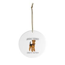 Airedale Terrier Ceramic Ornaments - £9.58 GBP