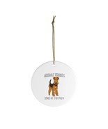 Airedale Terrier Ceramic Ornaments - £9.42 GBP