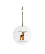 Airedale Terrier Ceramic Ornaments - £9.59 GBP