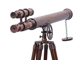 64&quot; Floor Standing Tripod Telescope Antique telescope Monocular Home Decor - £134.67 GBP