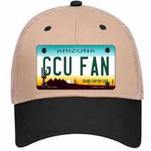 Grand Canyon Univ Fan Novelty Khaki Mesh License Plate Hat - £23.17 GBP