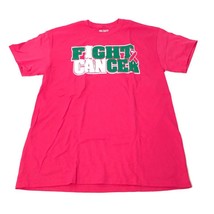 Gildan Charlotte 49ers Womens T Shirt M Medium Pink Cancer Basketball Logo ^ - £19.69 GBP