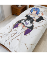 Waifu Rem Cute Waifu Velveteen Plush Blanket Re Zero Throw Blanket Soft - $32.99+