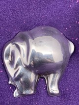 TAXCO MEXICO Stylized Sterling Silver Elephant Brooch Pin Pendant 17 Grams - £29.85 GBP