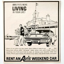 1959 Avis Rental Services Automotive Advertisement Travel Automobilia DWF13 - $28.05 CAD