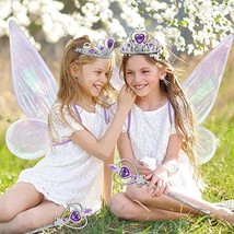 Angel wings headband fairy stick three-piece set; Fairy Wings Dress Up Sparkling - £15.48 GBP