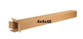 4&quot; x 4&quot; x 48&quot; CARDBOARD BOX - 200 lb - SINGLE BOX - TALL - $5.70