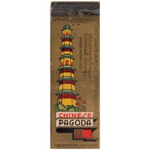 Vintage Matchbook Cover Chinese Pagoda Bar San Francisco Cali 1930s full length - £18.13 GBP