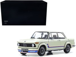 BMW 2002 Turbo White with Red and Blue Stripes 1/18 Diecast Model Car by Kyosho - $271.77