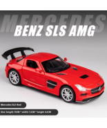 Red 1:32 Mercedes Benz SLS AMG Super Sports Car Alloy Diecast Model Toys - $39.64 CAD