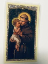 Saint Anthony of Padua&quot; Unfailing Prayer&quot; Laminated Card, New - £1.55 GBP