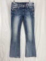 Women&#39;s MISS ME JE5762BR Distressed Embellished Bootcut Jeans Size 26 - £17.17 GBP