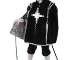 Men&#39;s Deluxe Musketeer Theatrical Quality Costume, Black, Large - £400.90 GBP+