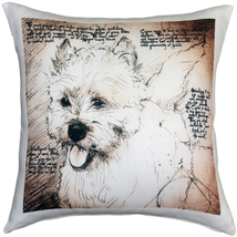 Cairn Terrier 17x17 Dog Pillow, Complete with Pillow Insert - £41.43 GBP