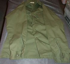 1978 POST VIETNAM ERA DURABLE PRESS UTILITY SHIRT OG-507  14.5 X 33 - $39.59