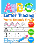 ABC Letter Tracing Practice Workbook for Kids: Learning to Write Alphabe... - $16.43 CAD