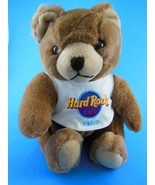 Hard Rock Cafe Paris France Shirt on 9&quot; Plush sitting Teddy bear - $11.87