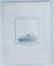 1993 Chrysler New Yorkers Dealer Showroom Sales Brochure Guide Catalog - $9.45