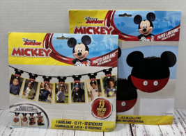 Disney Junior Mickey Mouse Party Decorations Paper Lanterns Photo Garland - £19.57 GBP
