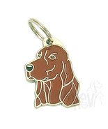 Pet ID tag, personalised, stainless steel, breed dog tag, Irish setter - £16.92 GBP