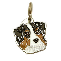 Pet ID tag, custom engraved, Australian shepherd - £16.91 GBP