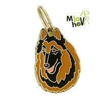 Personalised, stainless steel, breed pet tag, Belgian shepherd, Tervuren - £16.92 GBP