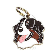 Pet ID tag, personalised, engraved, Bernese mountain dog - £17.15 GBP