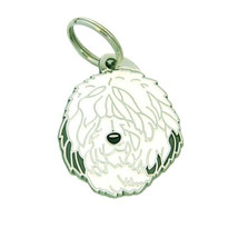 Custom engraved pet tag OLD ENGLISH SHEEPDOG - £17.19 GBP