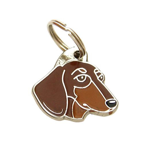 Personalised, stainless steel, breed pet tag, Dachshund, (Dackel, Teckel)