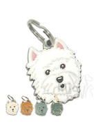Pet ID tag, breed, Cairn terrier, West highland white terrier, MjavHov - £16.92 GBP