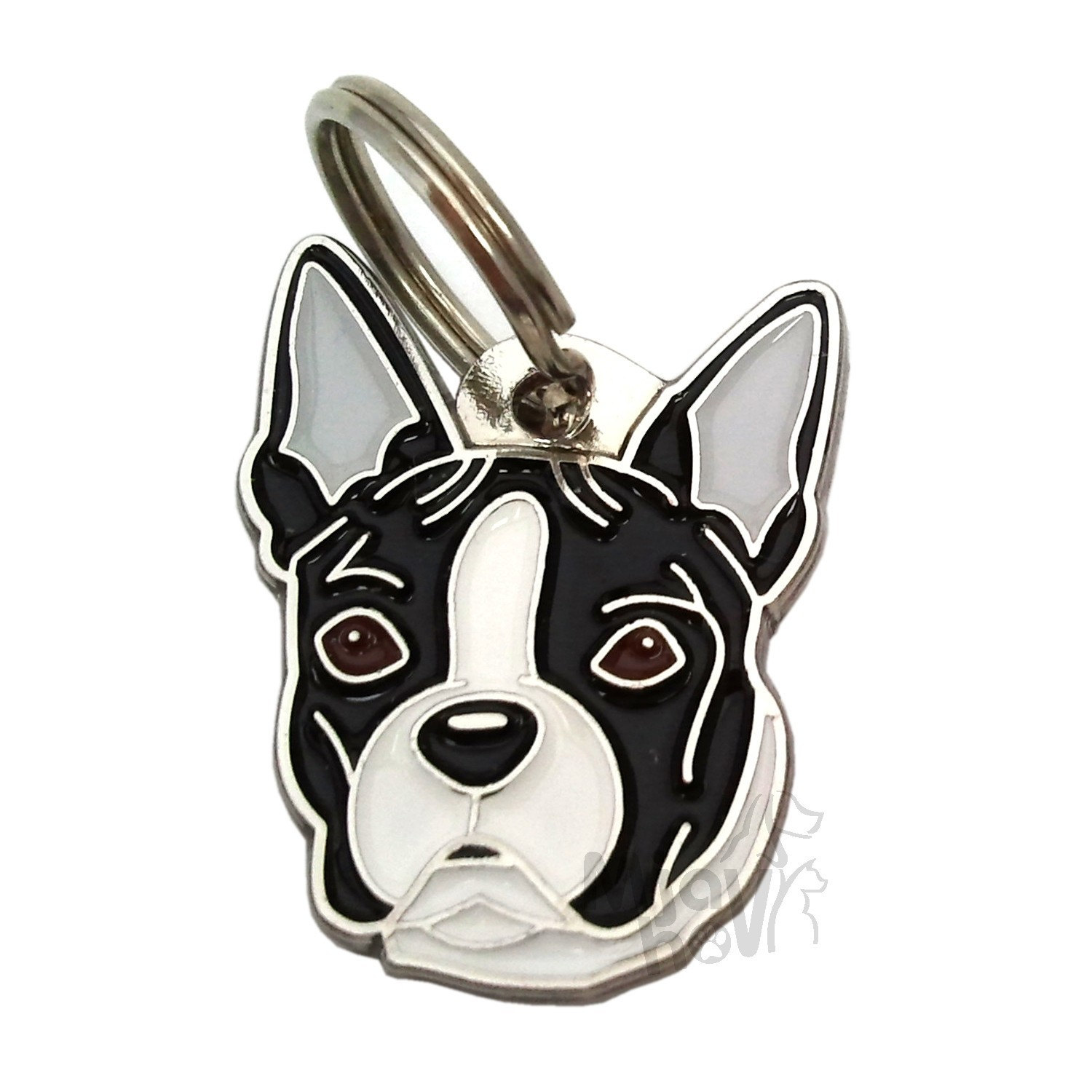 Pet ID tag (Dog ID tag ) MjavHov, BOSTON TERRIER