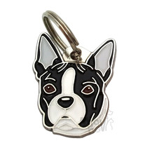 Pet Id Tag (Dog Id Tag ) Mjav Hov, Boston Terrier - $21.51