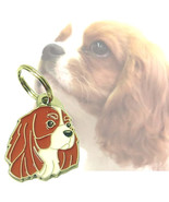 Dog name ID tag Cavalier king Charles spaniel, engraved (blenheim) - £16.82 GBP