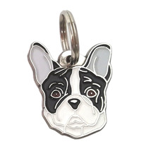 Pet tag FRENCH BULLDOG, black and white - £16.84 GBP