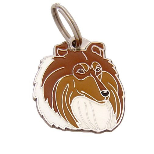 Pet ID tag,Personalised, stainless steel, COLLIE