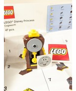 Lego Disney Princess Cogsworth Minifigure &amp; Instructions Toys R Us Exclu... - $13.00